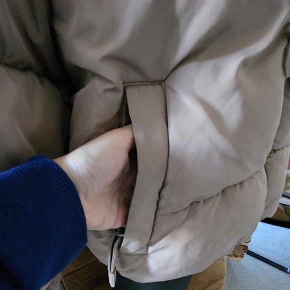 Zara Light Taupe Puffer Jacket - Picture 7 of 12